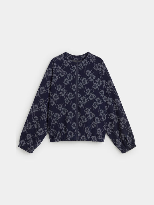 BOMBER JACQUARD Azul Marino image number null