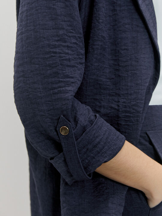 BLAZER FIT RELAJADO Azul Marino image number null