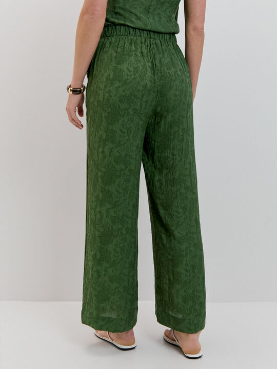 PANTALON CINTURILLA ESTRECHA Verde Amazona image number null