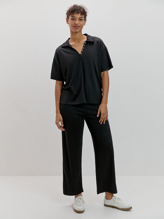 PANTALON FLUIDO Negro image number null