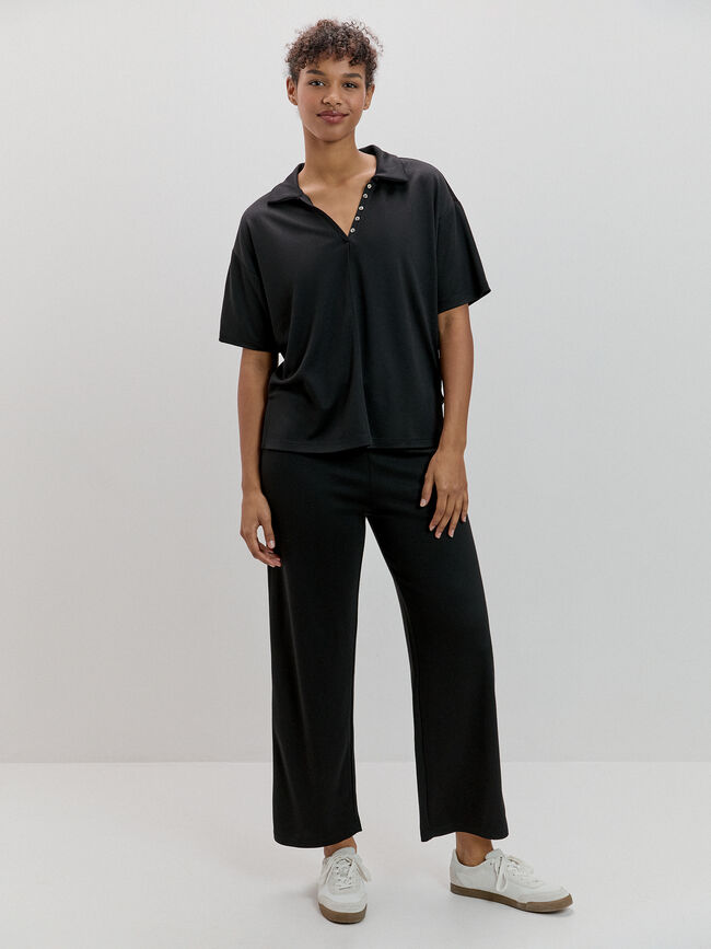 PANTALON FLUIDO Negro