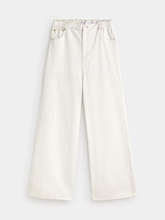 SUPER WIDE LEG GOMA Blanco Hueso image number null