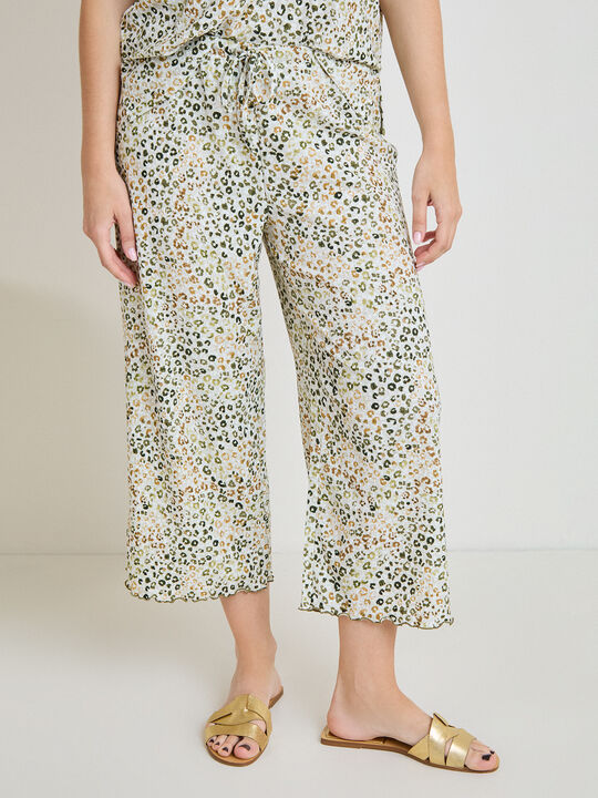 PANTALON TEXTURA CULOTTE Estampado 2 image number null