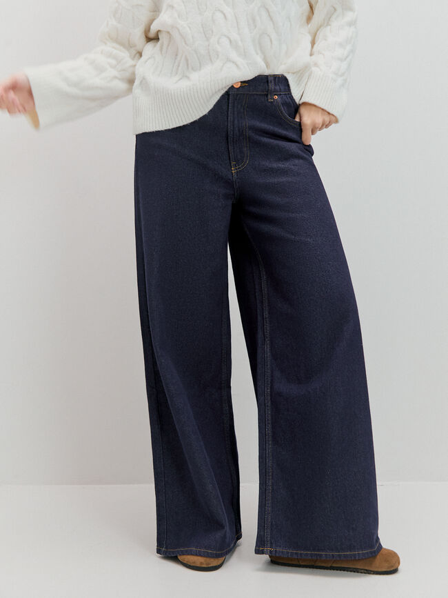 SUPER WIDE LEG GOMA Rinse Wash