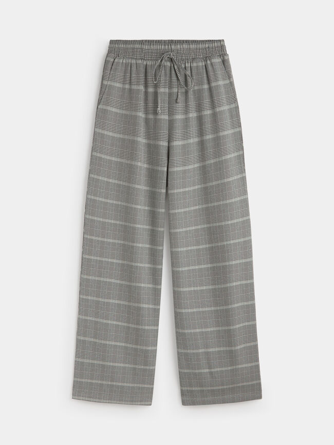 PANTALÓN PALAZZO PIEDRA OSCURO