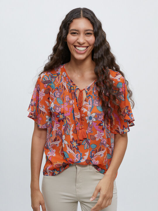 blusa manga corta Azafran 2 image number null
