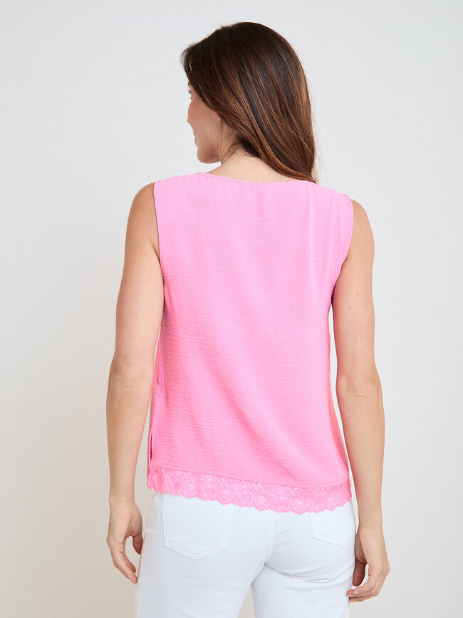 TOP LENCERO PICO Rosa Chicle