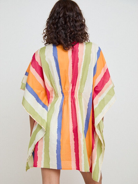KAFTAN DETALLE RAYAS Multicolor image number null