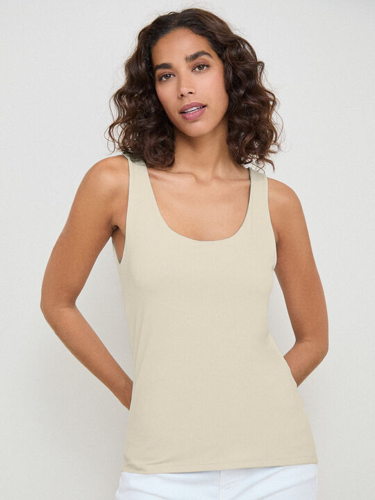 CAMISETA TIRANTE ANCHO Piedra image number null