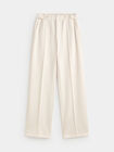 PANTALON VESTIR DETALLE Crudo