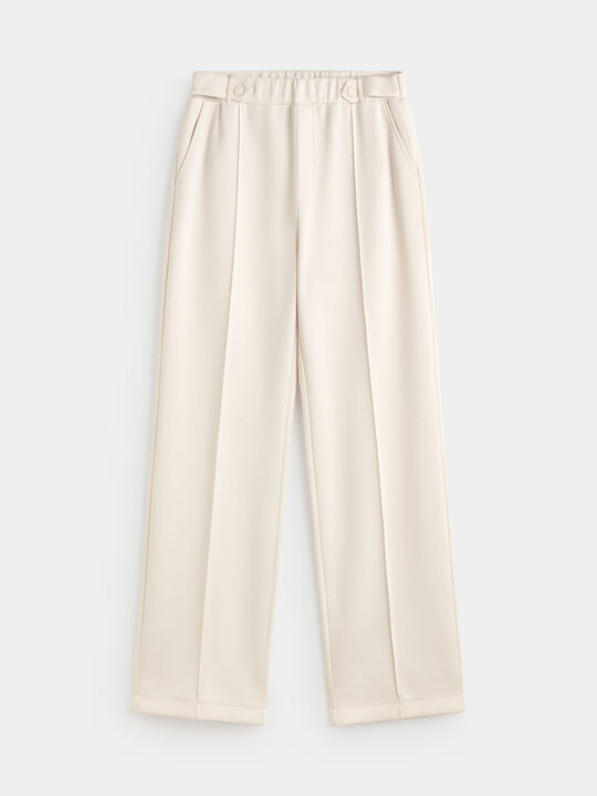PANTALON VESTIR DETALLE Crudo image number null