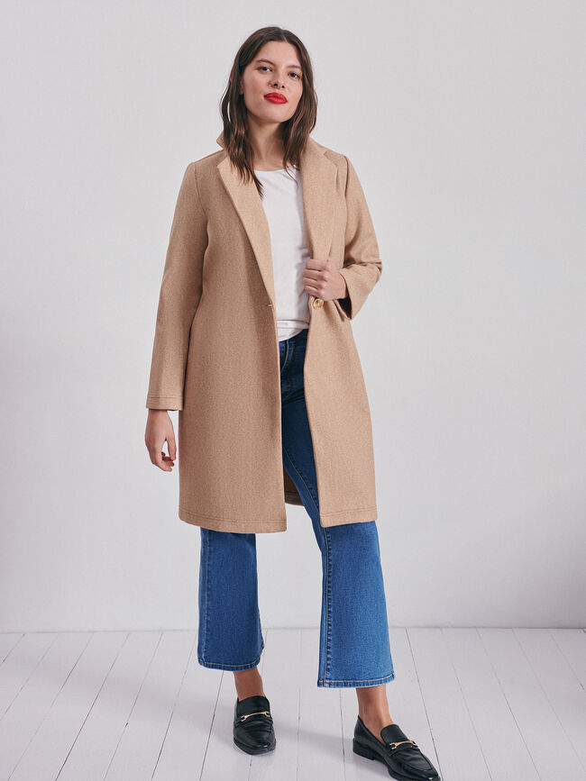 huella Puerto Amargura ABRIGO LISO | Encuentro Moda PEN |29.99 EUR