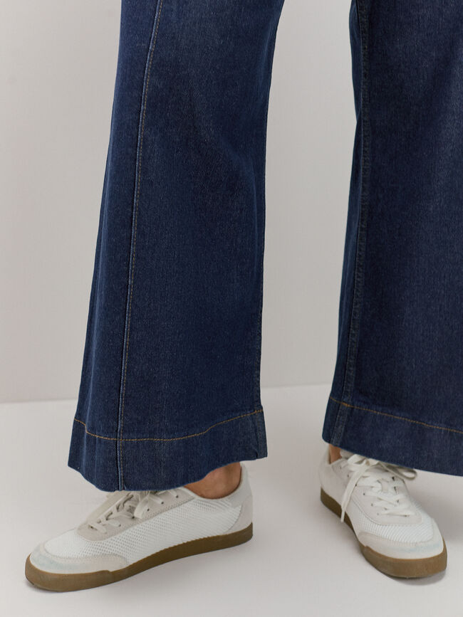 WIDE LEG COSTURAS Rinse Wash