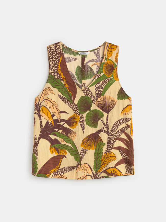 TOP ESTAMPADO CONJUNTO Light Ocre