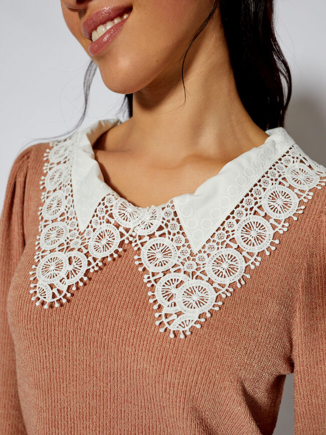 CAMISETA M/L CANALE CUELLO BOBO Camel