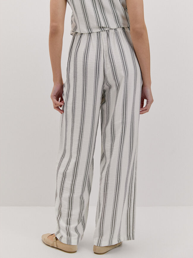 PANTAL&Oacute;N ANCHO RAYAS Crudo