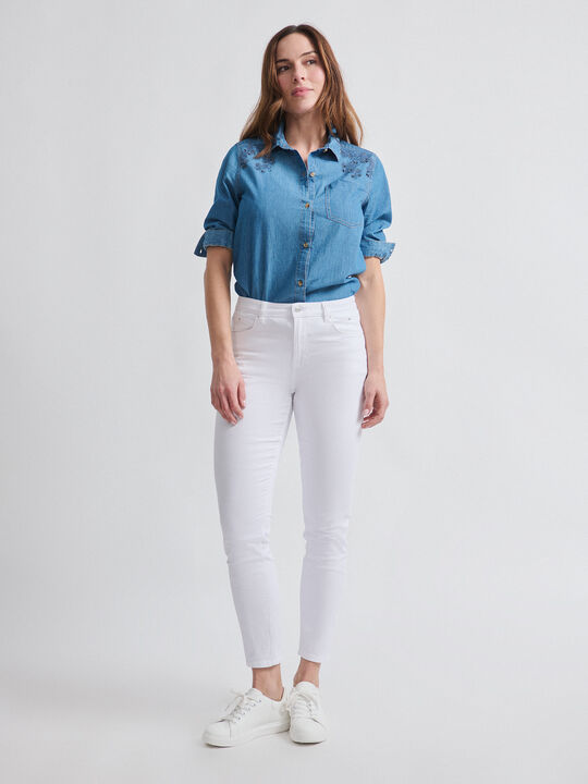 CAMISA VAQUERA TROQUELADA Mid blue image number null