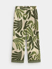 PANTAL&Oacute;N FLUIDO ESTAMPADO verde cypress