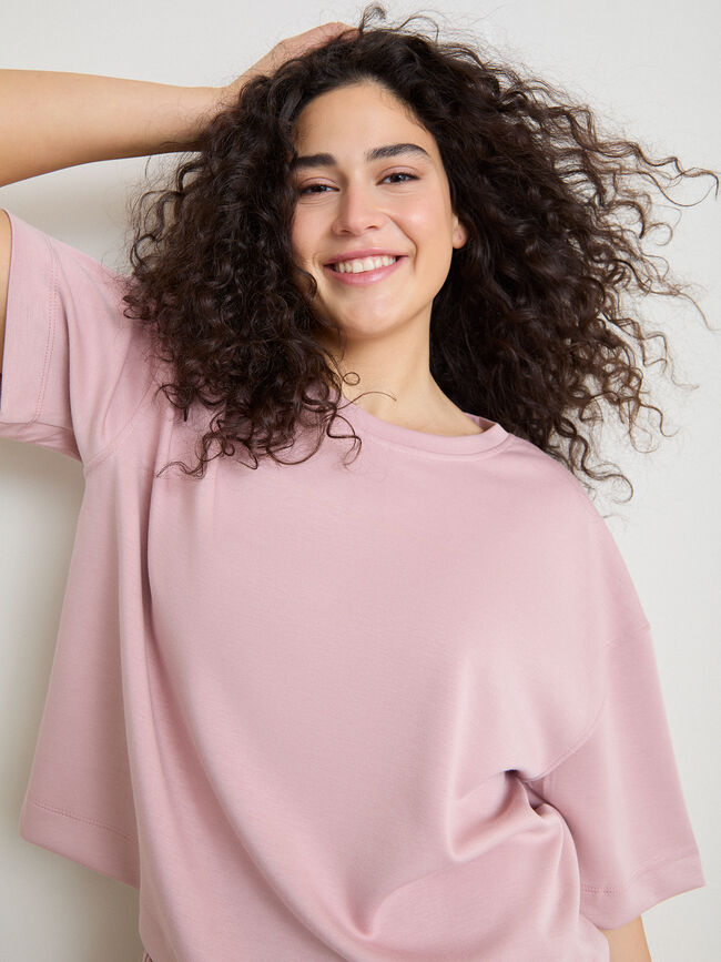 CAMISETA SCUBA M/C Rosa Pastel