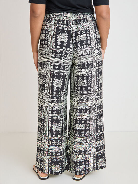 PANTALON BANDANA Negro image number null