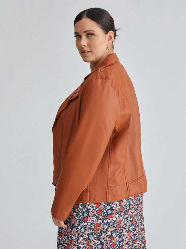 CHAQUETA ESTILO PERFECTO Marron Claro