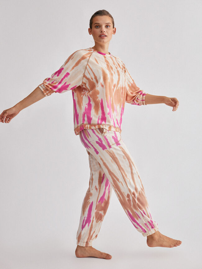 Pantalon jogger tie dye Crudo Claro