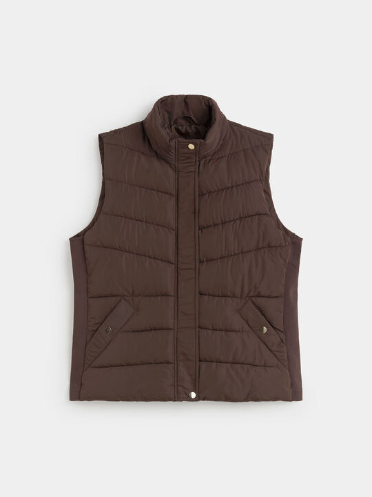 CHALECO ACOLCHADO BASICO Marron image number null