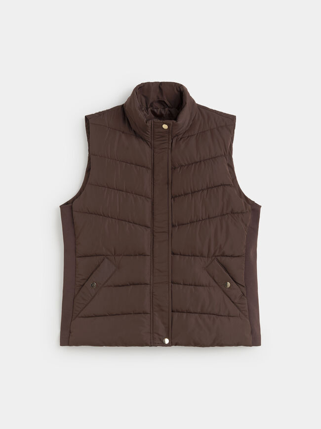 CHALECO ACOLCHADO BASICO Marron