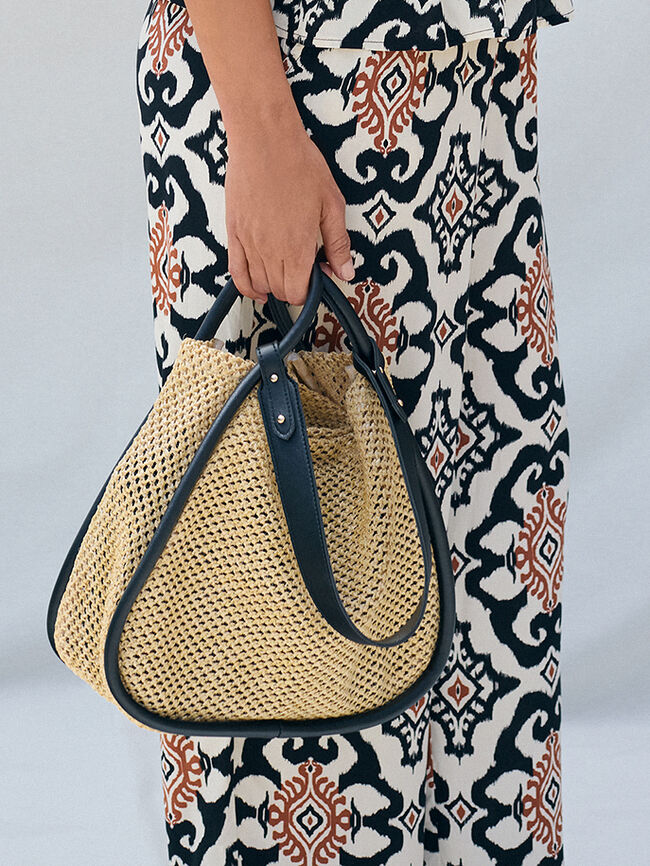 BOLSO RAFIA POLIPIEL Camel
