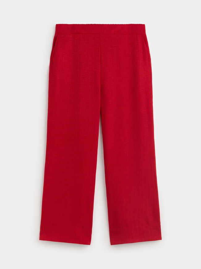 PANTAL&Oacute;N LARGO ANCHO Rojo