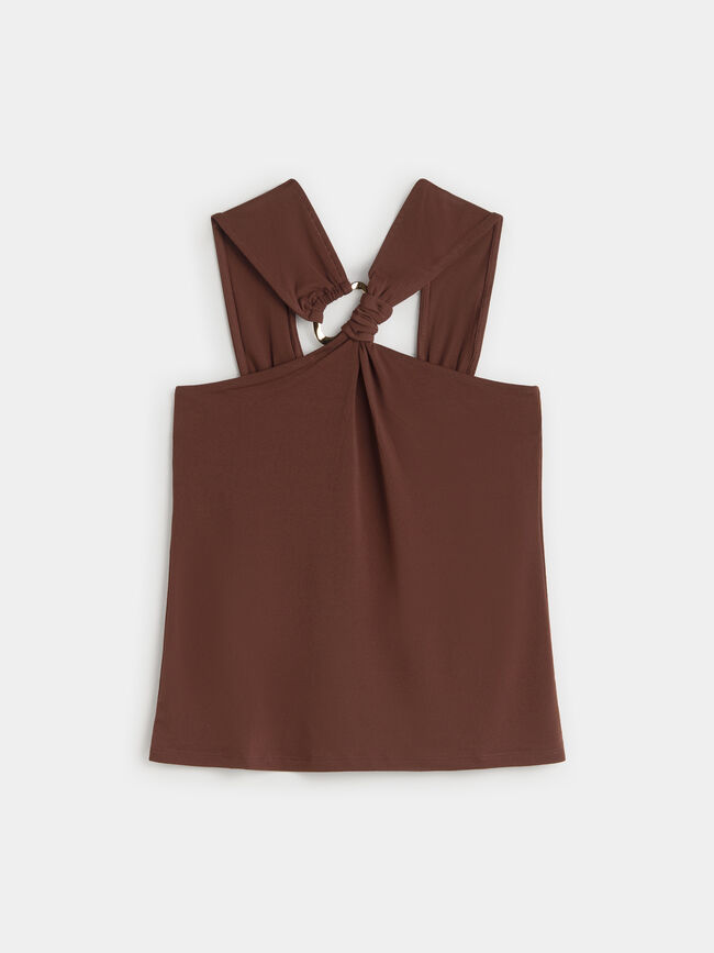 TOP ANILLA Mocca Oscuro