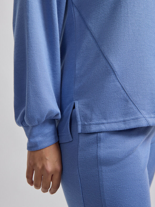 SUDADERA CHÁNDAL azul blush