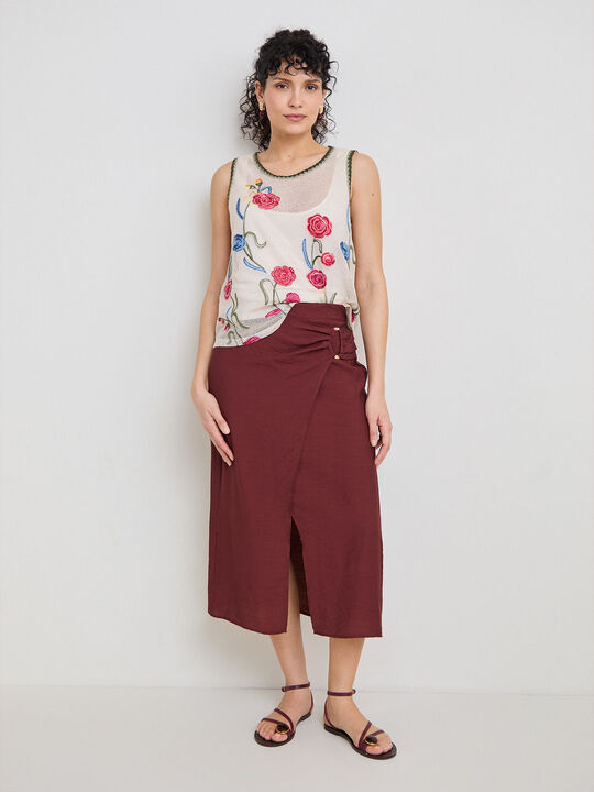 TOP CALADO FLORES BORDADAS Piedra image number null