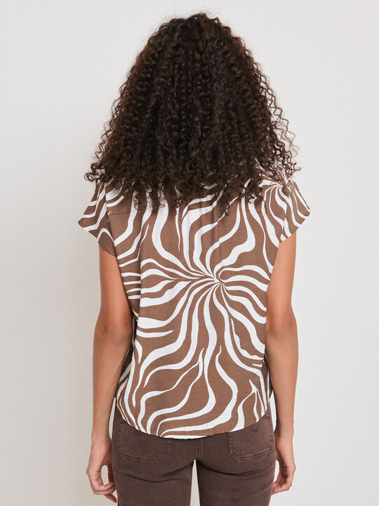 CAMISA MANGA CAIDA BROWNIE image number null