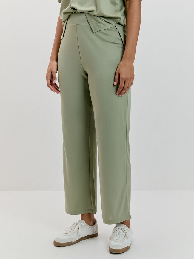 PANTALON FLUIDO kaki claro