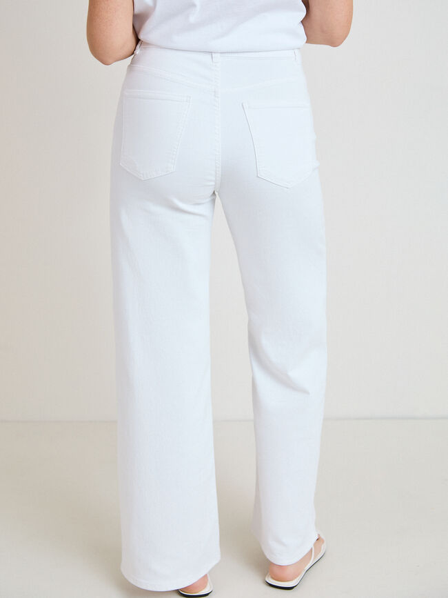 WIDE LEG B&Aacute;SICO Blanco Optico