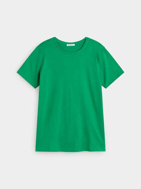 CAMISETA 100% ALGODÓN Verde Brillante image number null