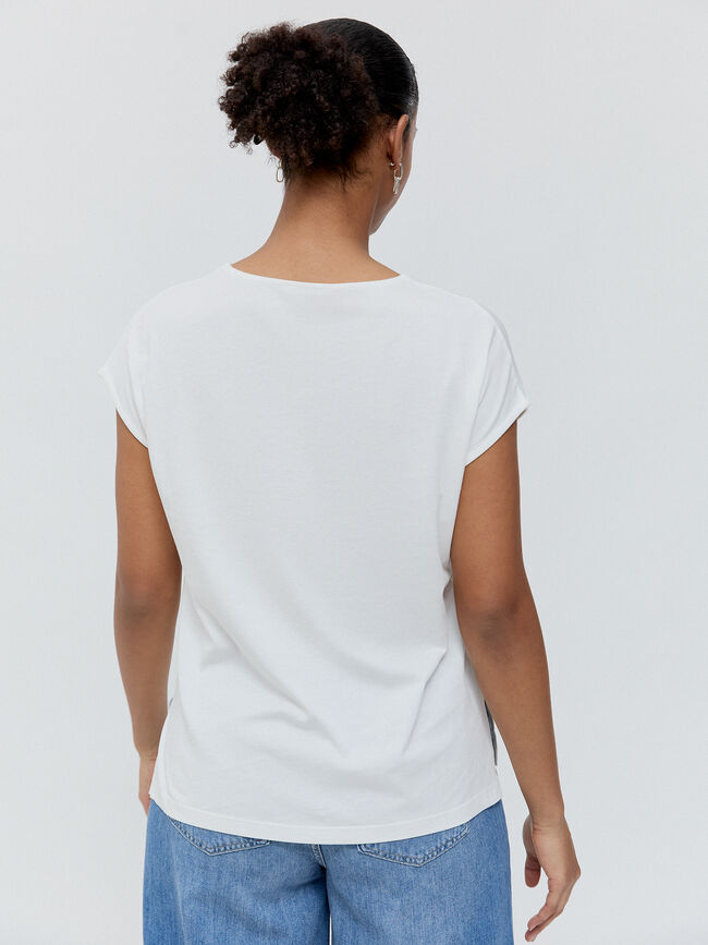 CAMISETA POSICIONAL CONCHA Blanco Hueso