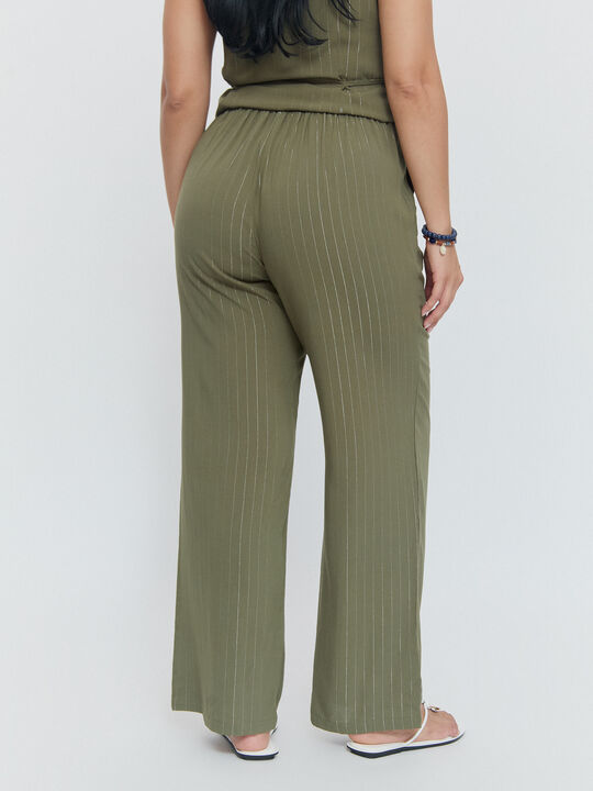 pantalon viscosa kaki claro image number null