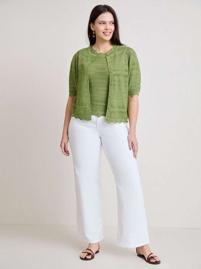 C&Aacute;RDIGAN DIBUJO CENEFA Verde