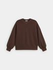 SUDADERA MANGA ABULLONADA Marron