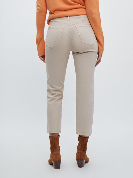VAQUERO CROP BORDADO Beige image number null
