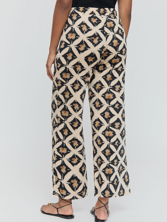 PANTALON ESTAMPADO Negro image number null