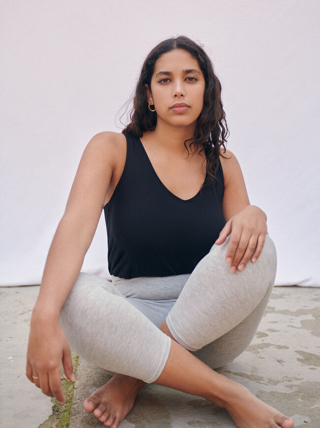 Capri pant gris vigore med