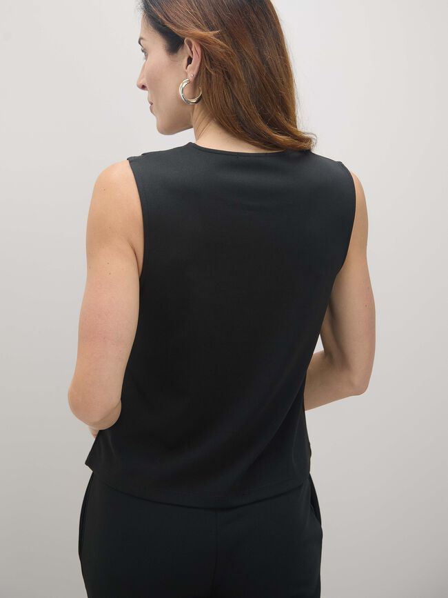 CHALECO ASIMETRICO Negro