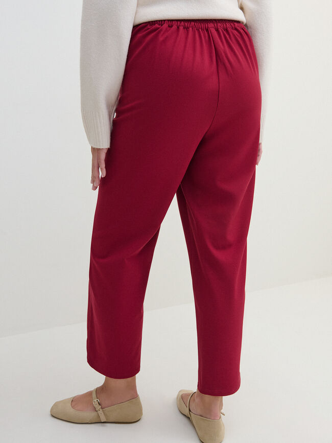PANTALON JOGGER BOTONES Dark Cherry