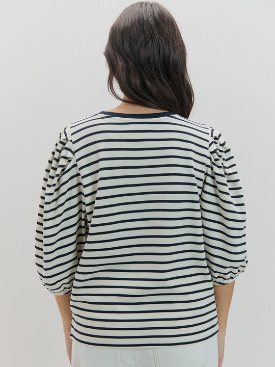 CAMISETA MANGA ABULLONADA Rayas 1 image number null