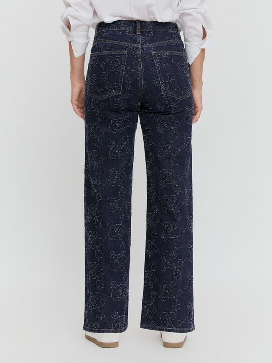 WIDE LEG LASER Dark blue image number null