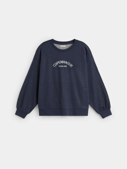 SUDADERA PURPURINA Azul Marino image number null