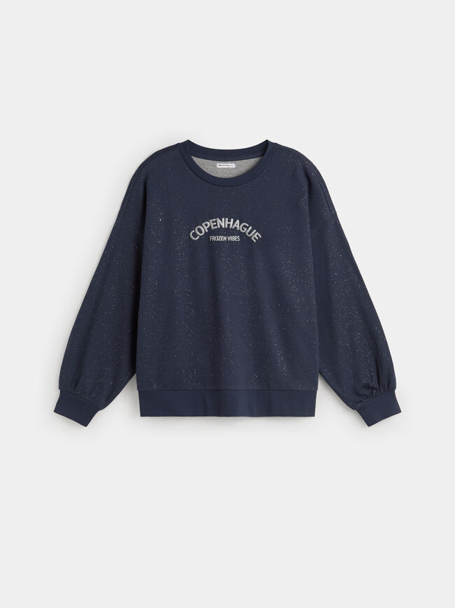 SUDADERA PURPURINA Azul Marino